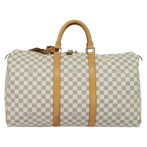 Louis Vuitton Keepall 55 White Canvas travel - Picture 1 of 10